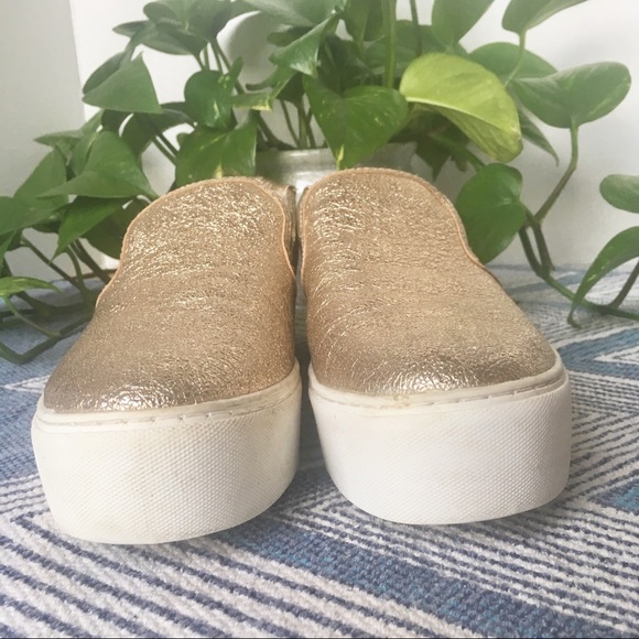 KENNETH COLE Rose Gold Platform Sneaker 9.5 - Picture 3 of 8